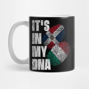 Italian And Dominican Mix DNA Flag Heritage Mug